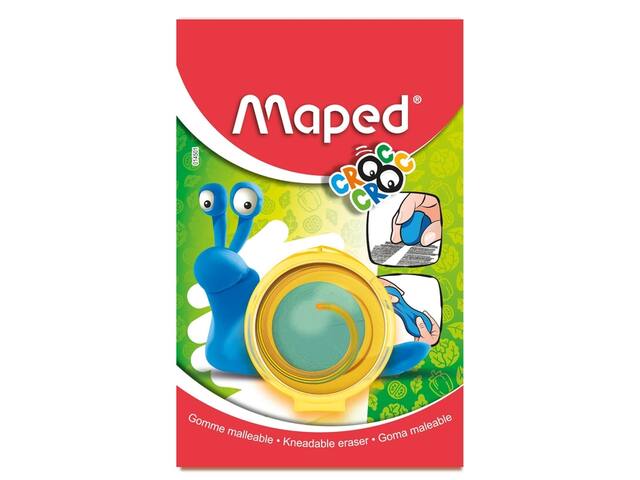 Kneedgum Maped Croc Croc blister 1 stuk blauw