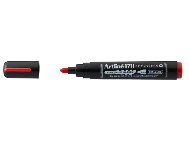 Permanent marker Artline 170 Eco rond M rood