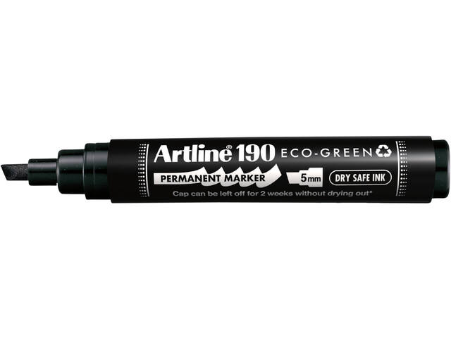 Permanent marker Artline 190  Eco schuin 2-5mm zw