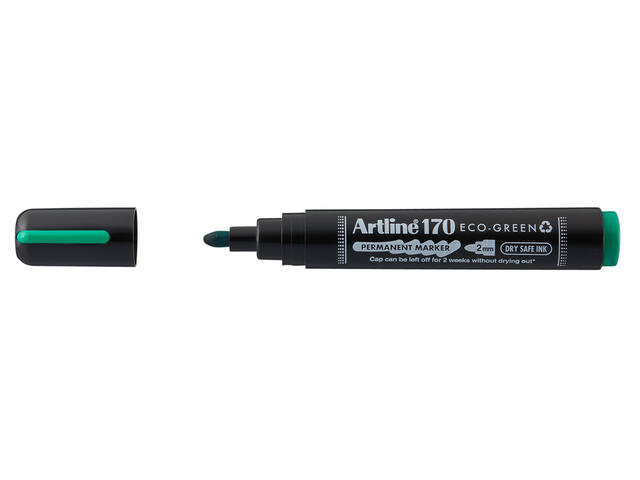 Permanent marker Artline 170 Eco rond M groen