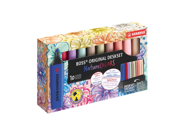 Markeerstift STABILO Boss Wildfl- Natu Co ass 10st