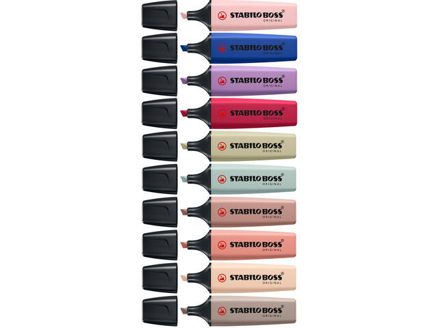Markeerstift STABILO Boss Wildfl- Natu Co ass 10st