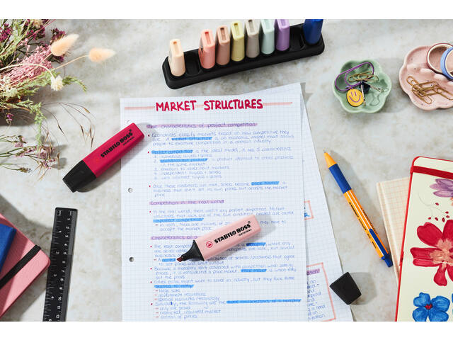 Markeerstift STABILO Boss Wildfl- Natu Co ass 10st
