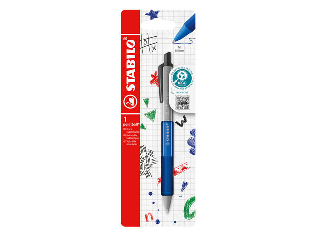 Balpen STABILO pointball colorful bl blist a 1st
