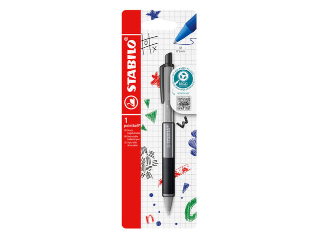Balpen STABILO pointball colorful zw blist a 1st