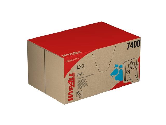 Poetsdoek WypAll L20 GeneralClean 420x330mm blauw