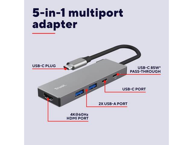 Adapter Trust Dalyx 5-in-1