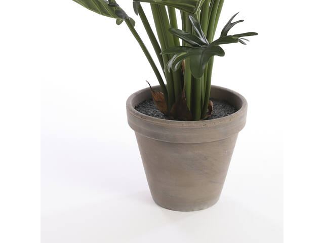 Kunstplant Mica Philodendron selloum groen in pot
