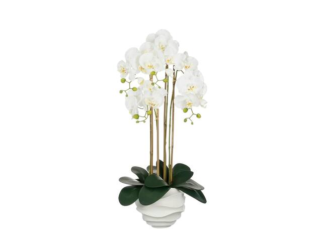 Kunstplant Mica Phalaenopsis in pot wit