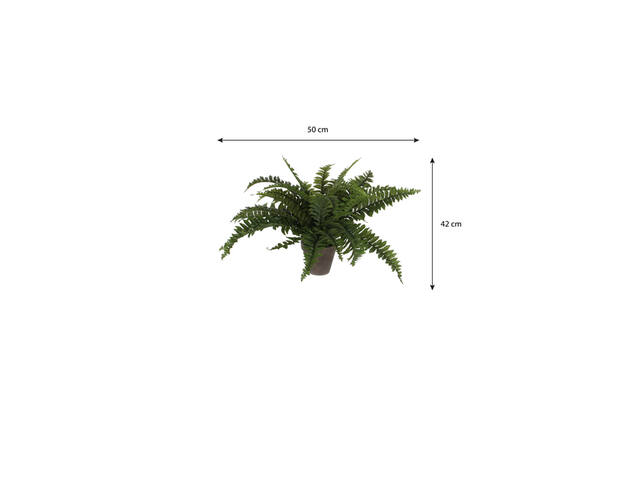 Kunstplant Mica Boston varen groen in pot