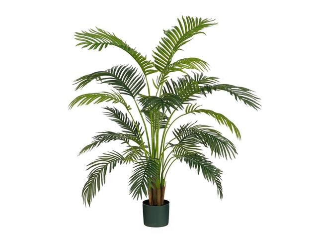 Kunstplant Mica Areca palm in pot groen
