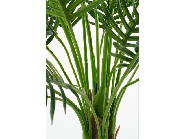 Kunstplant Mica Areca palm in pot groen