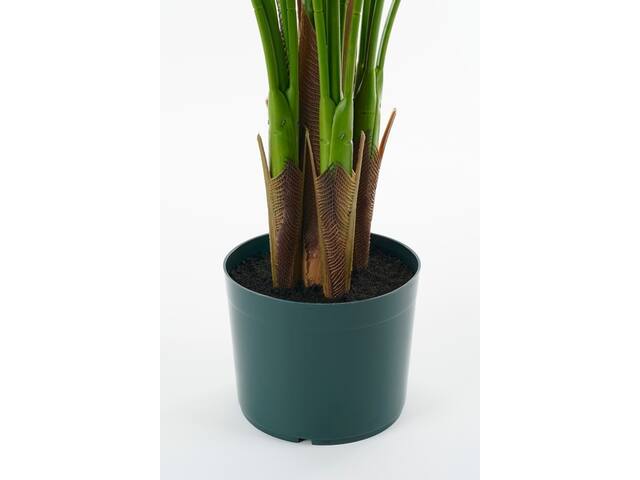 Kunstplant Mica Areca palm in pot groen