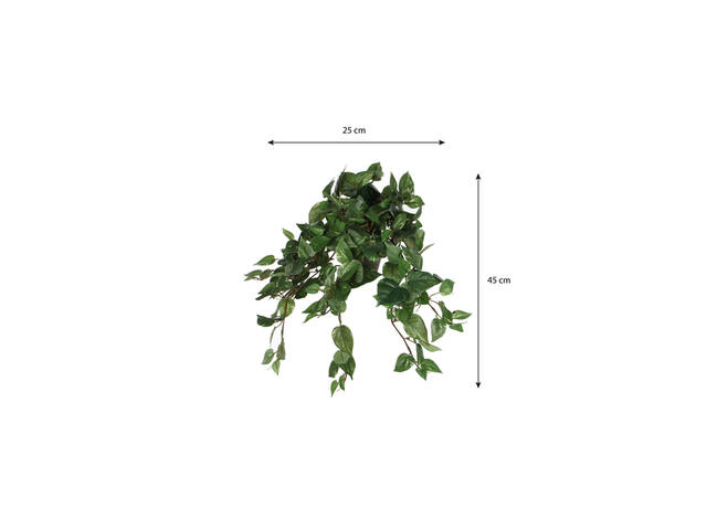 Kunstplant Mica Scindapsus hangend groen
