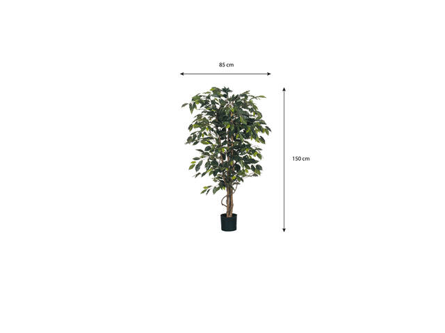 Kunstplant Mica Ficus groen in pot