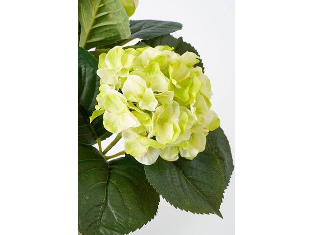 Kunstplant Mica Hortensia in pot groen