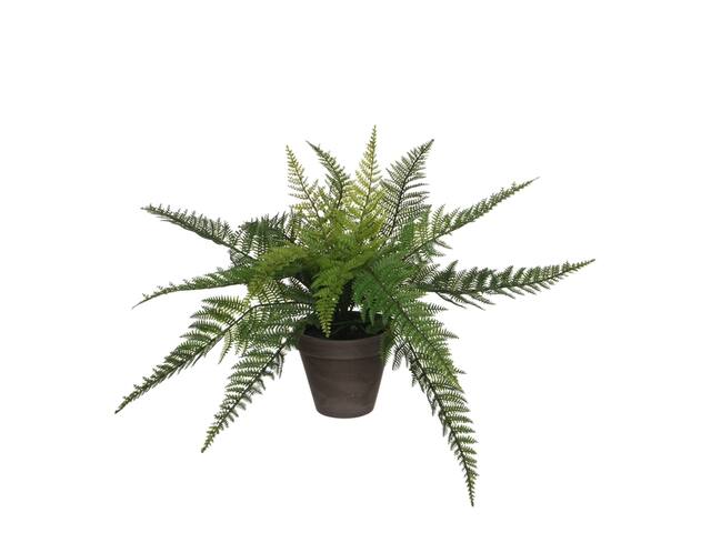 Kunstplant Mica varen groen in pot Stan grijs