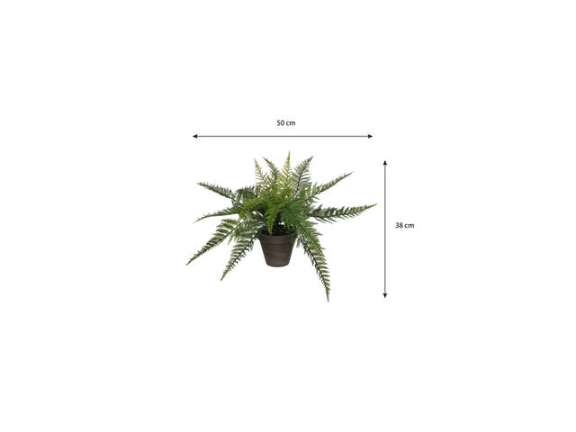 Kunstplant Mica varen groen in pot Stan grijs