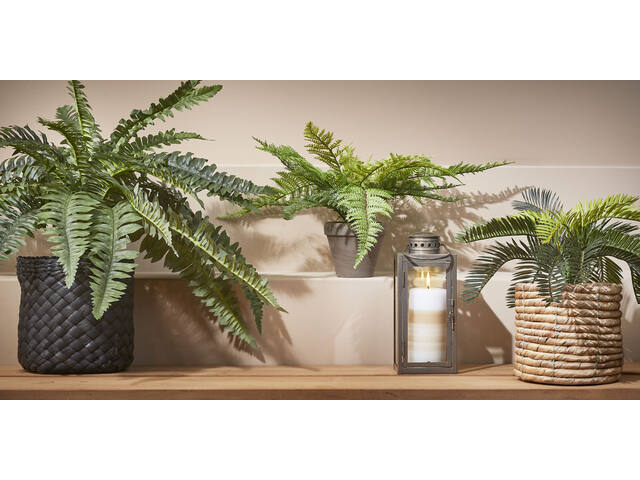 Kunstplant Mica varen groen in pot Stan grijs