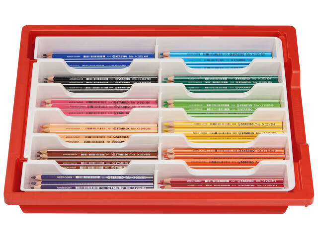 Kleurpotlood STABILO 203 Trio dik 96st assorti