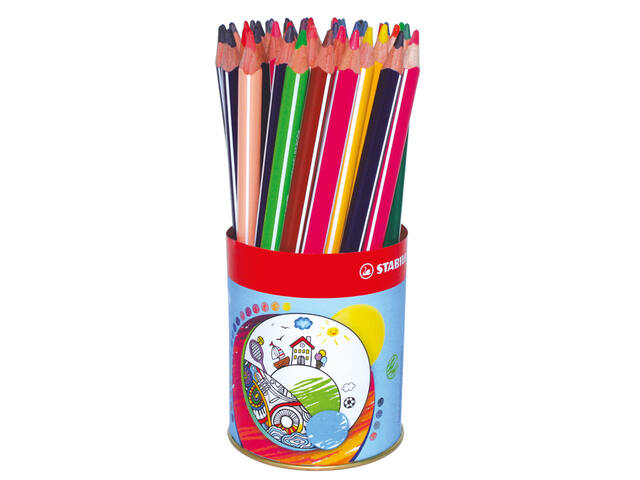 Kleurpotlood STABILO 203 Trio dik 38st assorti