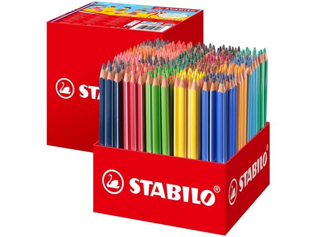 Kleurpotlood STABILO 203 Trio dik 300st assorti