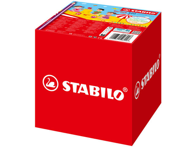Kleurpotlood STABILO 203 Trio dik 300st assorti