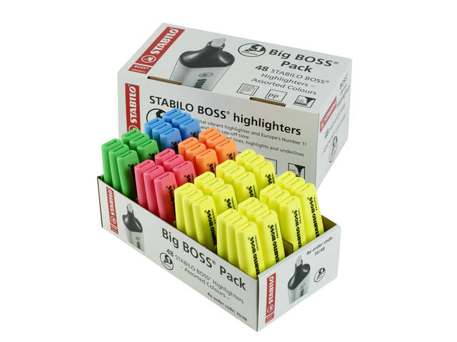 Markeerstift STABILO BOSS 70 48st assorti