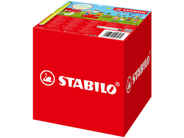 Viltstift STABILO Trio A-Z 378 240st assorti