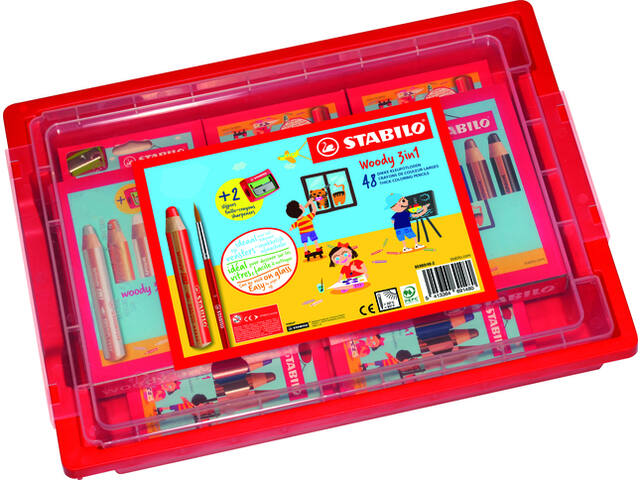 Kleurpotlood STABILO 882 woody 3 in 1 48st ass