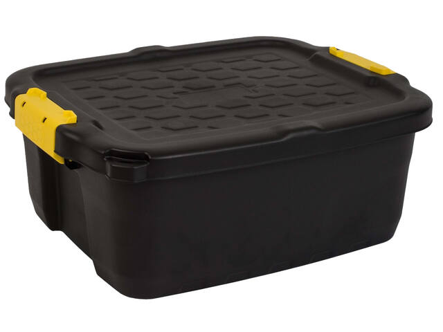 Opbergbox Bankers Box 24l met hndgr robuust zwart