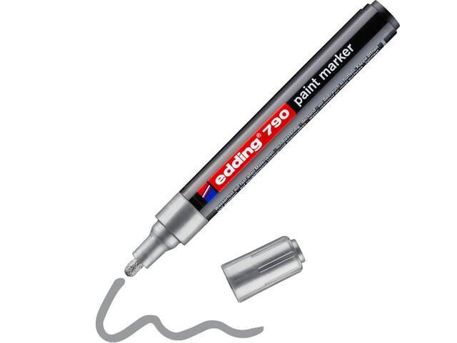 Paintmarker edding 790 alcoholbasis 2-3mm zilver