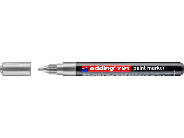 Paintmarker edding 791 alcoholbasis 1-2mm zilver