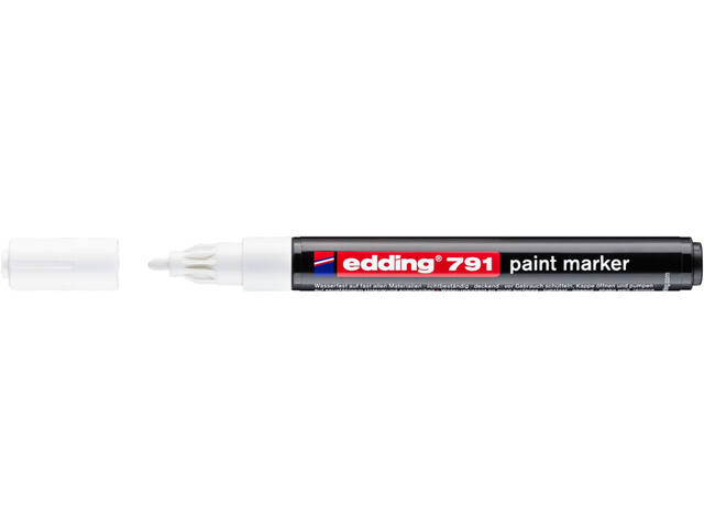 Paintmarker edding 791 alcoholbasis 1-2mm wit