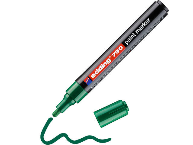 Paintmarker edding 790 alcoholbasis 2-3mm groen
