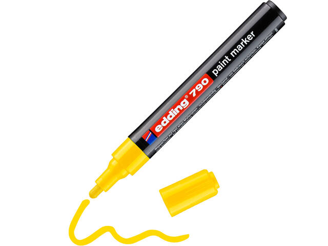 Paintmarker edding 790 alcoholbasis 2-3mm geel