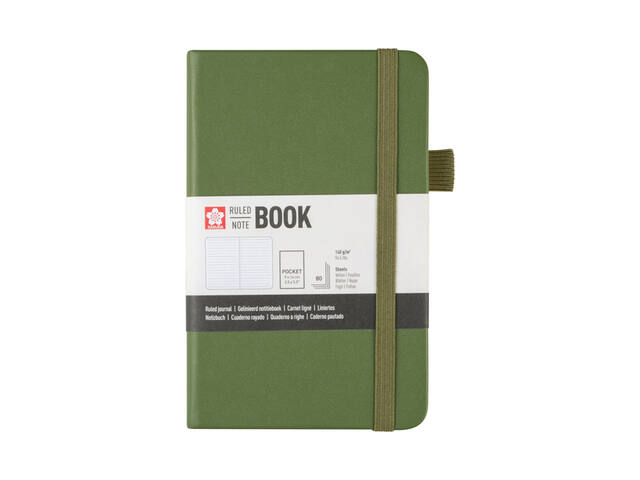 Notitieboek Sakura pocket lijn dennennaald