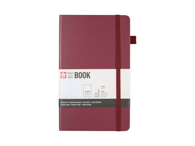 Notitieboek Sakura large lijn moerbei
