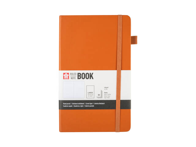 Notitieboek Sakura large lijn amber