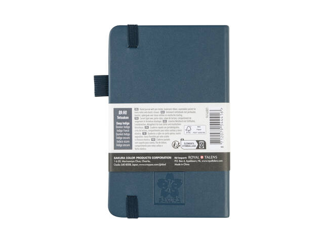 Notitieboek Sakura pocket lijn donker indigo