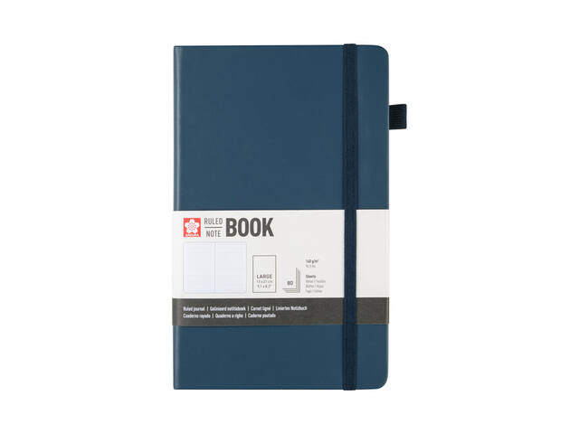 Notitieboek Sakura large lijn donker indigo