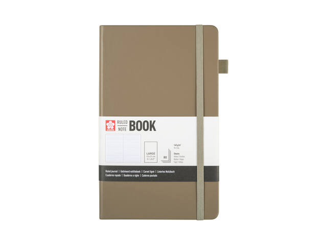 Notitieboek Sakura large lijn sintel