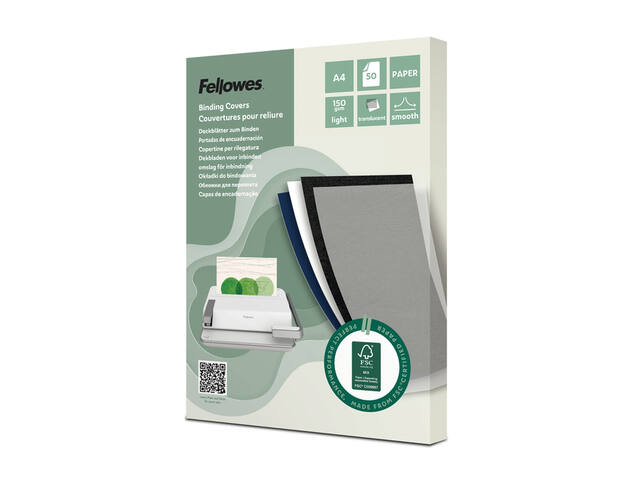 Voorblad Fellowes A4 FSC translucent papier 150gr
