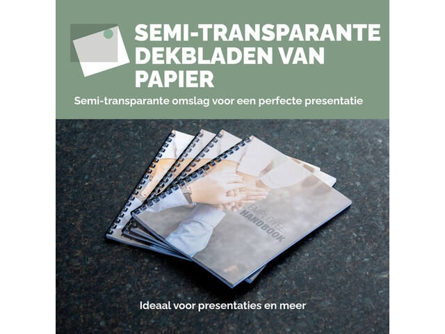 Voorblad Fellowes A4 FSC translucent papier 150gr