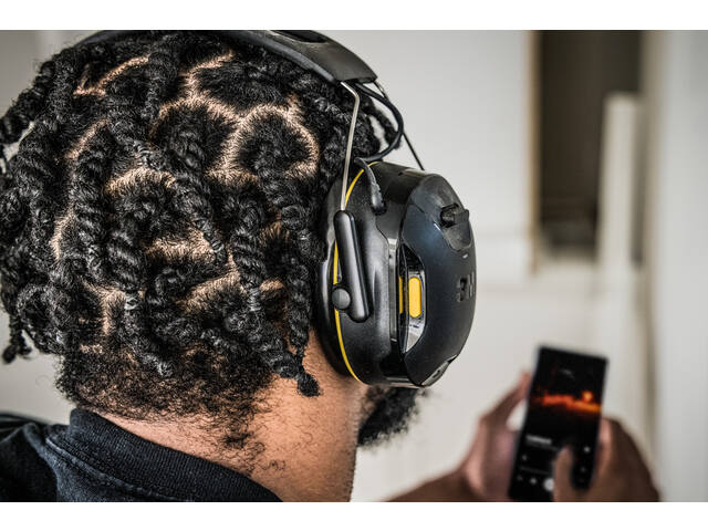 Oorkap 3M WorkTunes Connect Bluetooth zwart