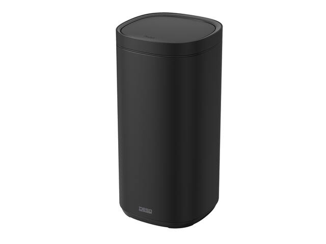 Afvalbak Desq Touch 50 liter RVS zwart