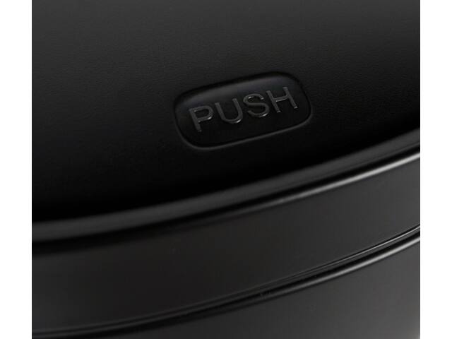 Afvalbak Desq Touch 50 liter RVS zwart
