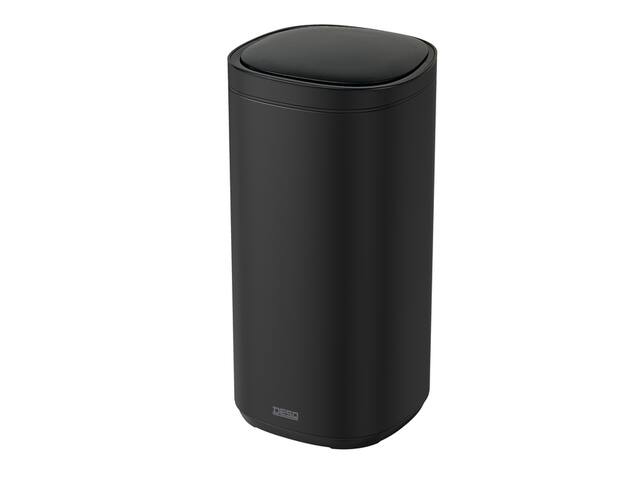 Afvalbak Desq Sensor 40 liter RVS zwart