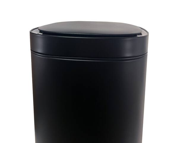 Afvalbak Desq Sensor 40 liter RVS zwart