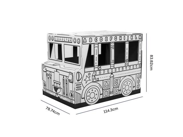 Kartonnen speelbus Bankers Box Play